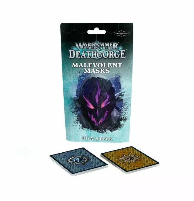 Brettspiel Warhammer Underworlds: Deathgorge - Malevolent Masks Rivals Deck - Spielkarten