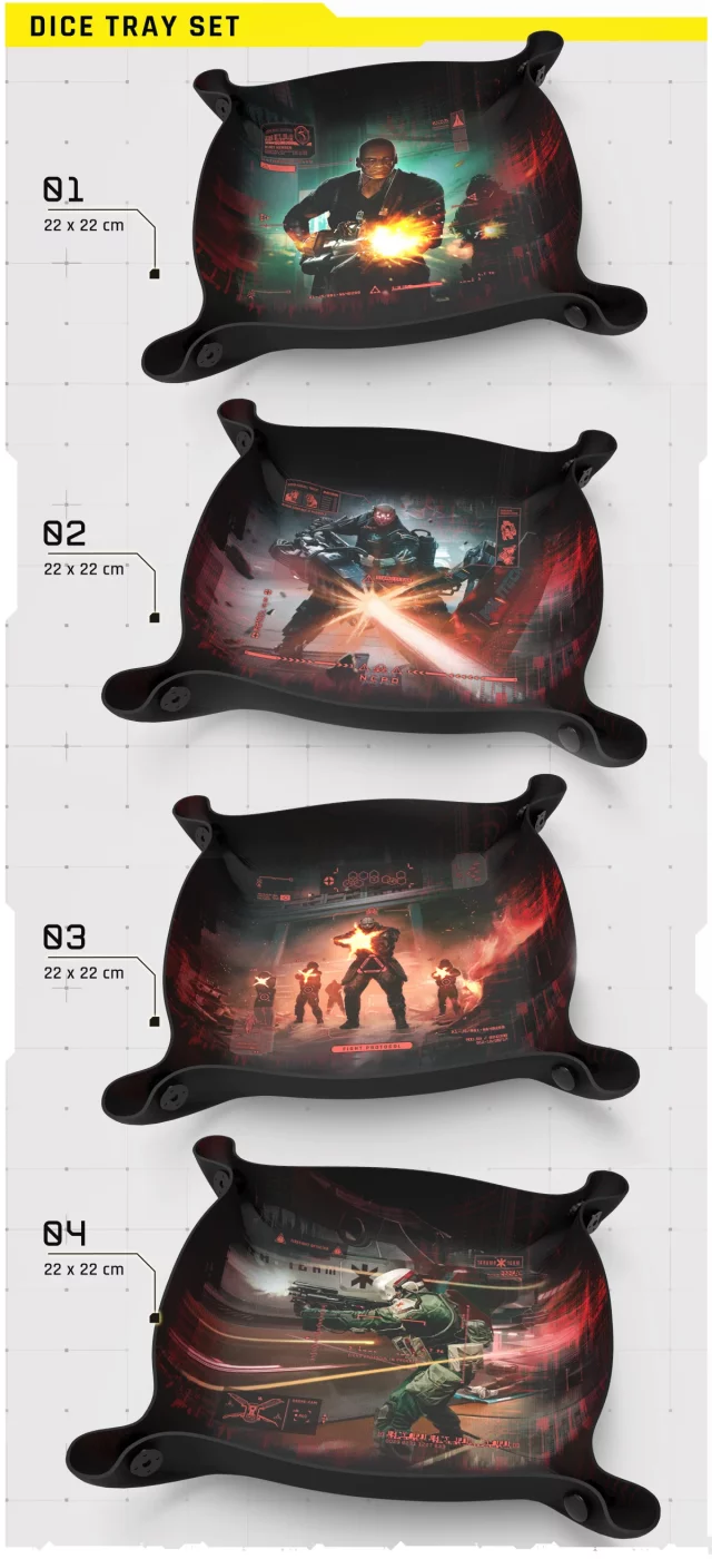 Dice Tray Cyberpunk 2077 (Neopren) - Würfel