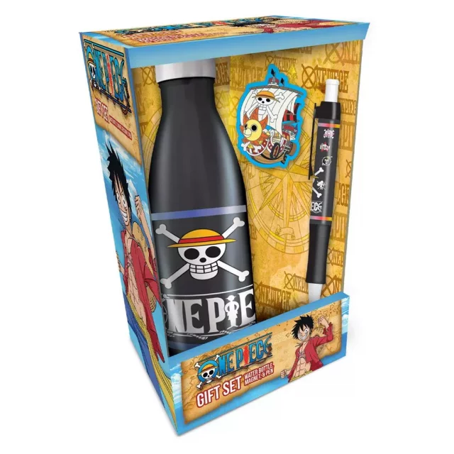 Einteiliges Geschenkset - Strohhut-Crew (Flasche, Magnet, Stift) - Tassen