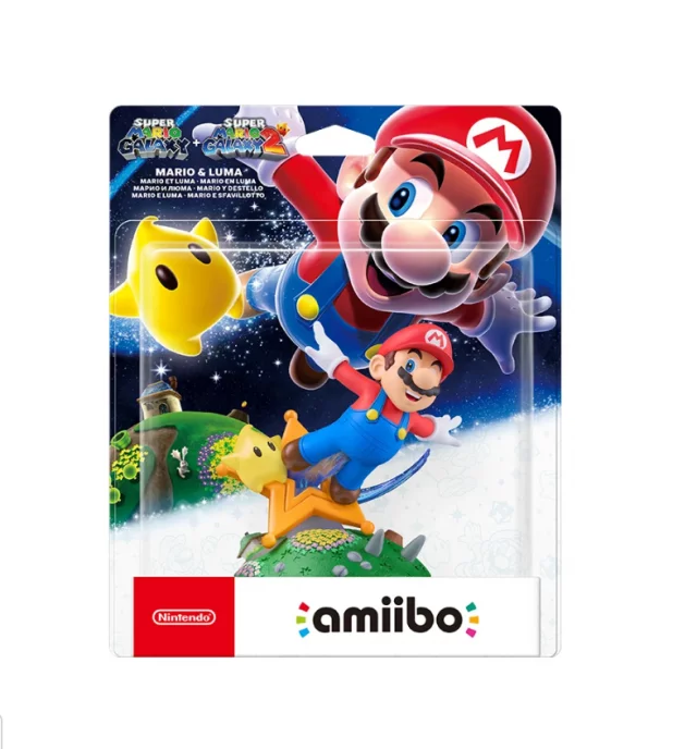 Figur Amiibo Super Mario Galaxy - Mario & Luma - Kirby