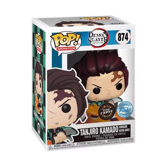 Figur Demon Slayer - Tanjiro Kamado Glow Chase (Funko POP! Animation 874) (beschädigte Verpackung)