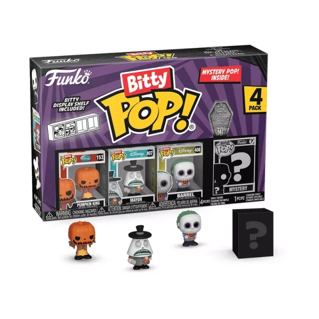 Figur Disney - The Nightmare Before Christmas Pumpkin King 4-Pack (Funko Bitty POP) - Funko POP!