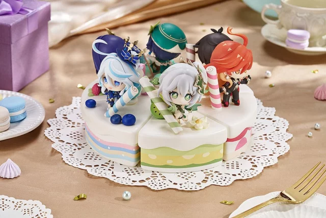 Figur Genshin Impact - Zhongli Shogun Chibi Cake - Anime