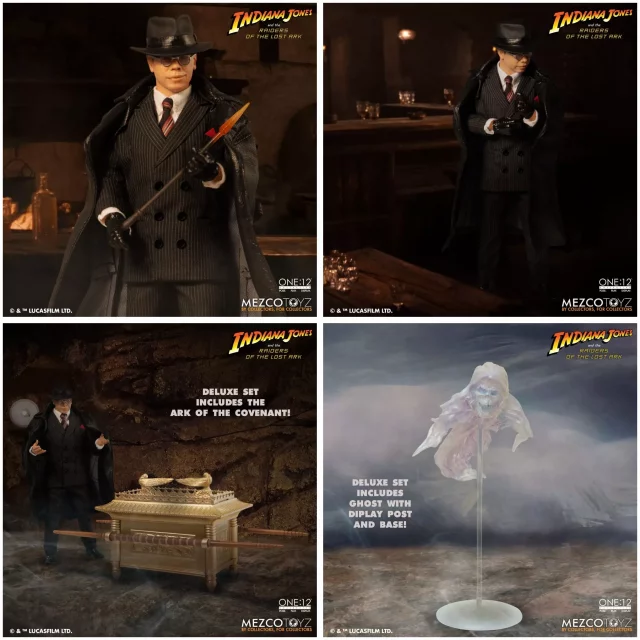 Figur Indiana Jones - Major Toht and Ark of the Covenant Deluxe Set (Mezco) - Action-Figur