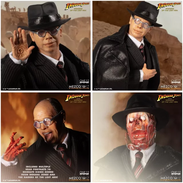 Figur Indiana Jones - Major Toht and Ark of the Covenant Deluxe Set (Mezco) - Figuren zum Spielen