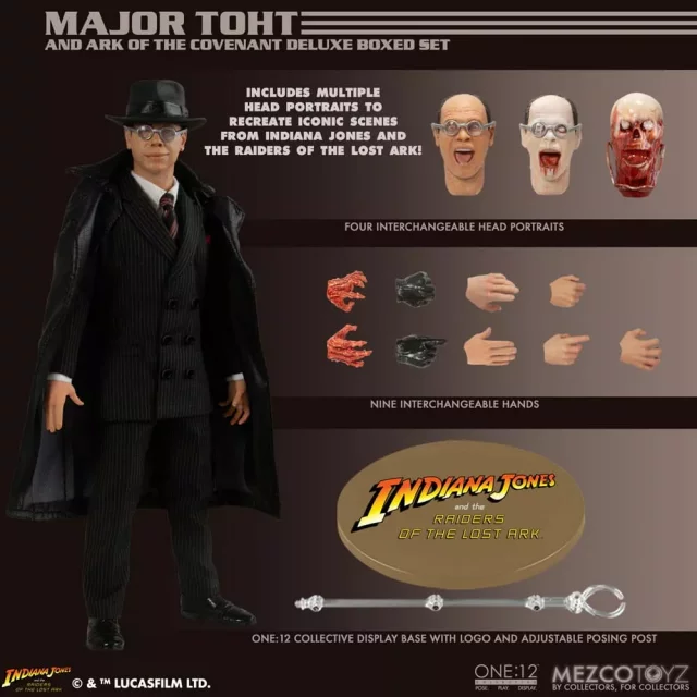 Figur Indiana Jones - Major Toht and Ark of the Covenant Deluxe Set (Mezco) - Figuren zum Spielen
