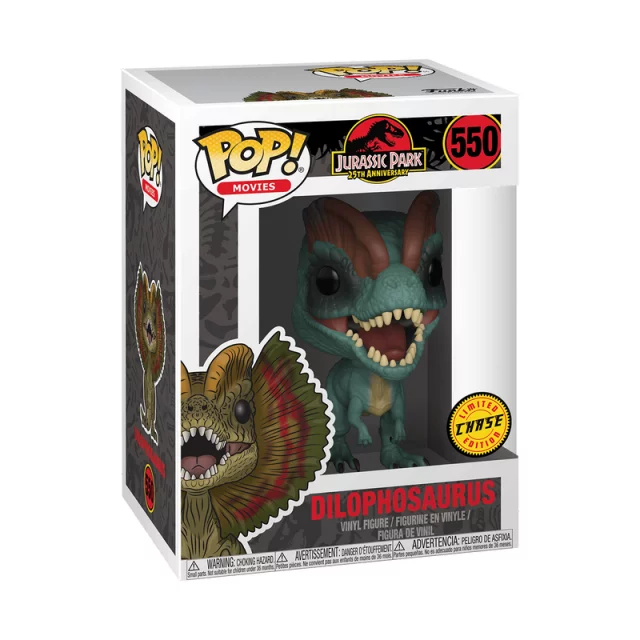Figur Jurassic Park: 25th Anniversary - Dilophosaurus Chase (Funko POP! Movies 550)