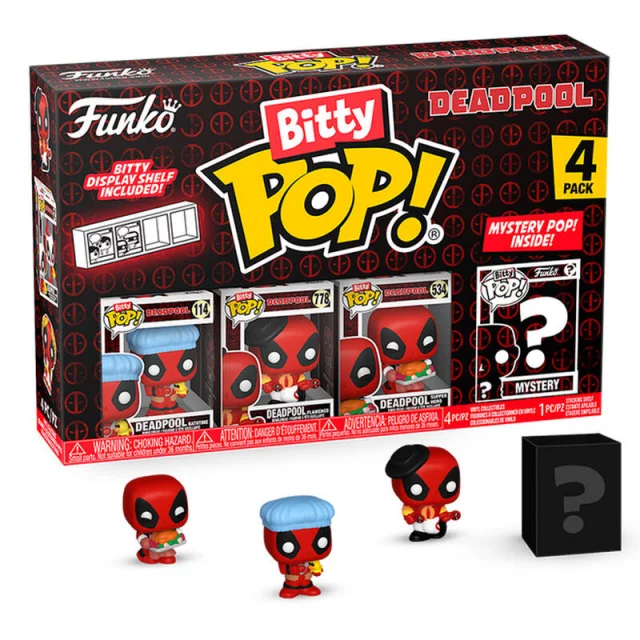 Figur Marvel - Deadpool Badewannenzeit 4er-Pack (Funko Bitty POP) - Funko POP!