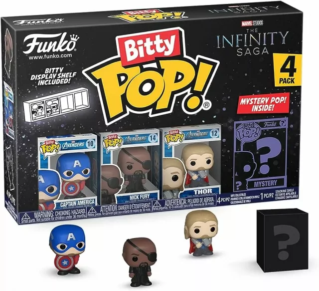 Figur Marvel - Infinity Saga Captain America 4-pack (Funko Bitty POP) - Avengers