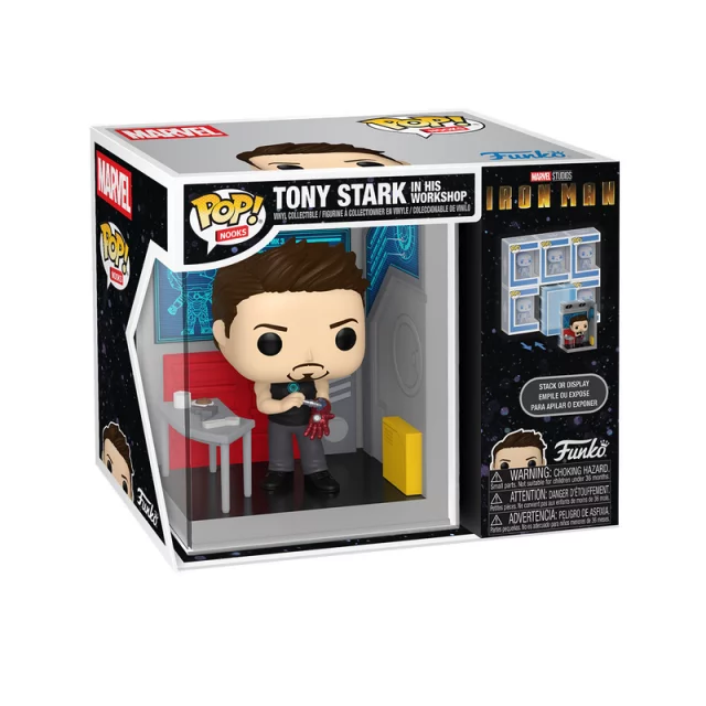 Figur Marvel - Tony Stark in his Workshop (Funko POP! Nooks) (beschädigte Verpackung) - Funko POP! Marvel