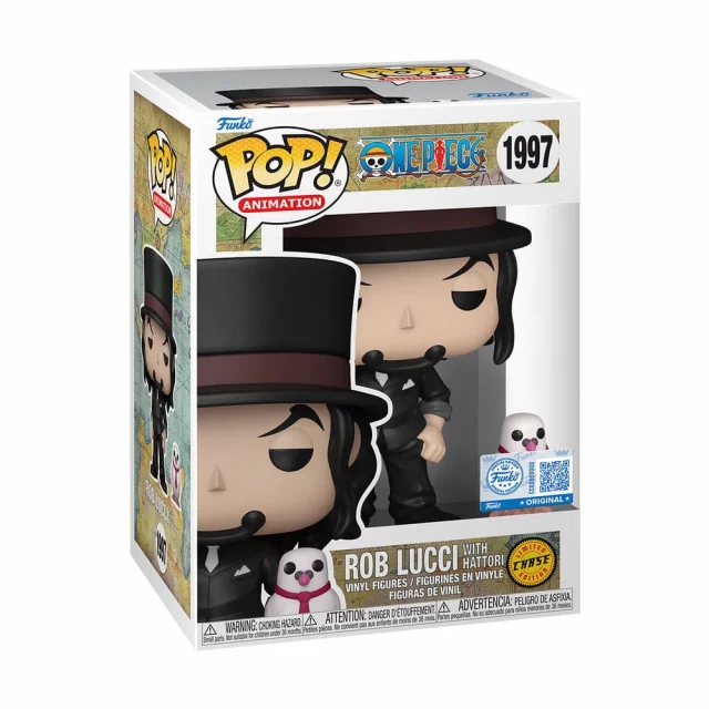 Figur One Piece - Rob Lucci with Hattori Chase (Funko POP! Animation 1997)
