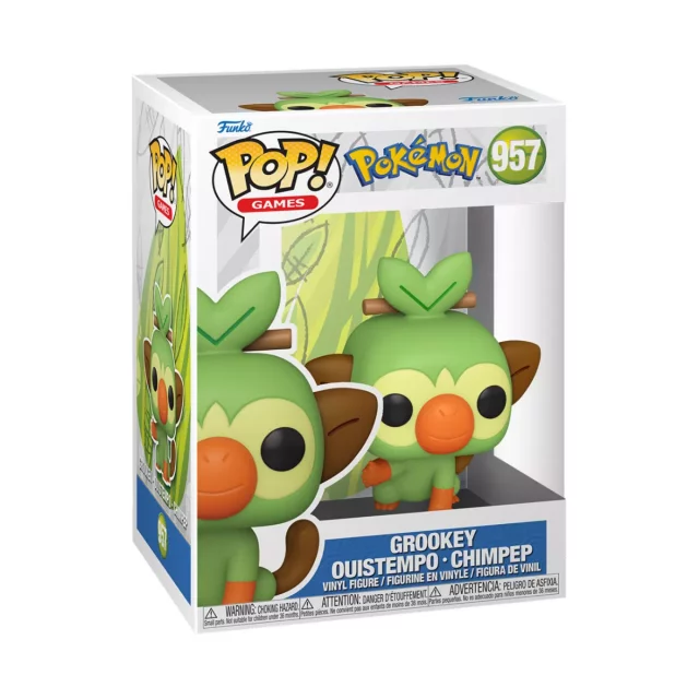 Figur Pokémon - Grookey (Funko POP! Games 957) (beschädigte Verpackung)