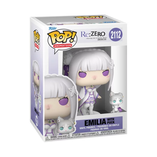 Figur Re: Zero - Starting Life in Another World - Emilia with Puck (Funko POP! Animation 2112) - Re:Zero