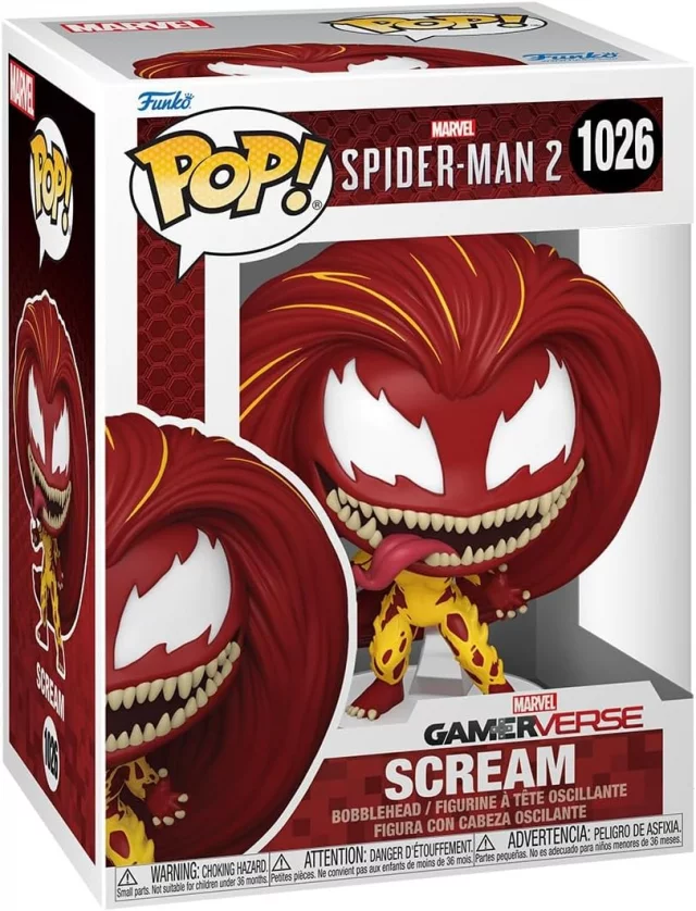 Figur Spider-Man 2 - Scream (Funko POP! Games 1026) (beschädigte Verpackung) - Marvel