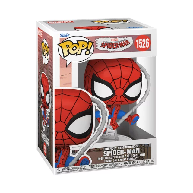 Figur Spider-Man - Friendly Neighborhood Spider-Man (Funko POP! Marvel 1526) (beschädigte Verpackung)