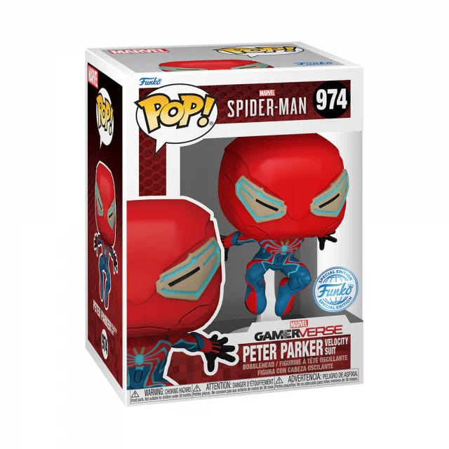 Figur Spider-Man - Peter Parker Velocity Suit (Funko POP! Marvel 974) - Funko POP! Games