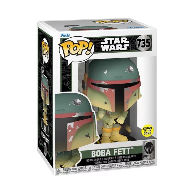 Figur Star Wars - Boba Fett (leuchtend) (Funko POP! Star Wars 735)