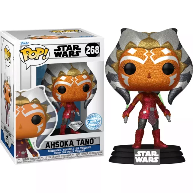 Figur Star Wars: Clone Wars - Ahsoka Tano (Diamond Glitter) (Funko POP! Star Wars 268) - Xzone Exclusive