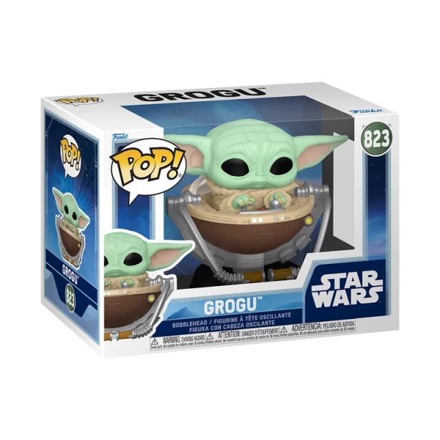 Figur Star Wars: The Mandalorian & Grogu - Grogu in Pram (Funko POP! Disney 823) (beschädigte Verpackung) - Funko POP! Star Wars