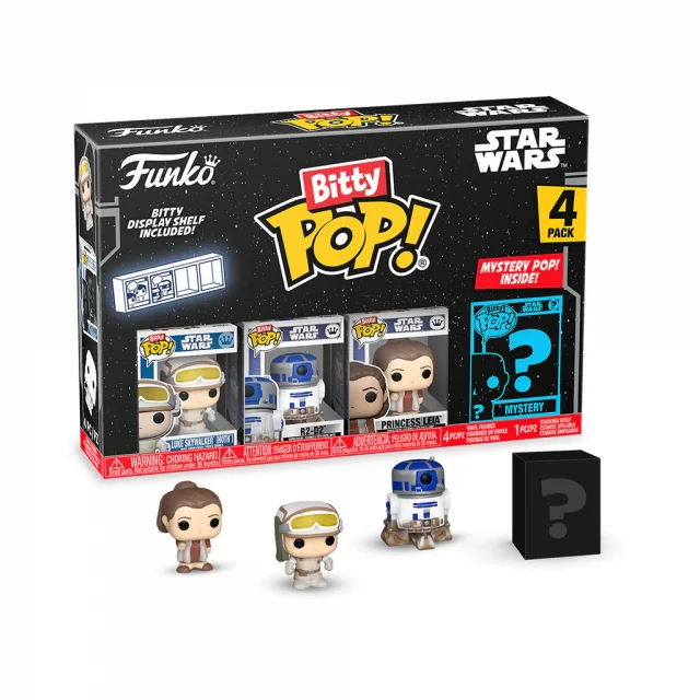 Figur Star Wars - Luke Skywalker (Hoth) Series 3 4-pack (Funko Bitty POP) - Funko POP!