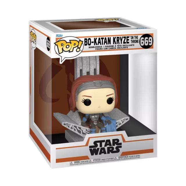Figur Star Wars: The Mandalorian - Bo-Katan Kryze on The Throne Deluxe (Funko POP! Star Wars 669)