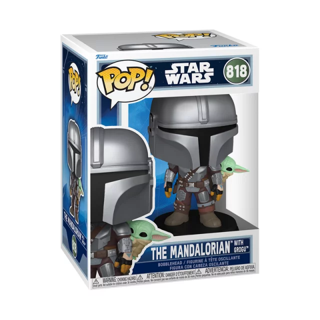 Figur Star Wars: The Mandalorian & Grogu - The Mandalorian with Grogu (Funko POP! Disney 818) - Funko POP! Star Wars