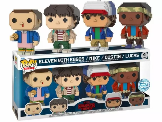 Figur Stranger Things - Eleven with Eggos/Mike/Dustin/Lucas (Funko POP! 8-BIT)