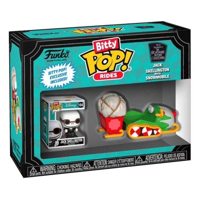 Figur The Nightmare before Christmas - Jack Skellington with Snowmobile (Funko Bitty POP! Rides) - Funko POP!