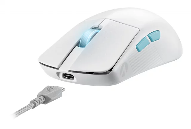 Gaming-Maus ASUS ROG Harpe Ace Aim Lab Edition (Moonlight White) - Zubehör