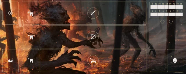 Spielmatte Gwent - Monsters (beschädigte Verpackung) - The Witcher