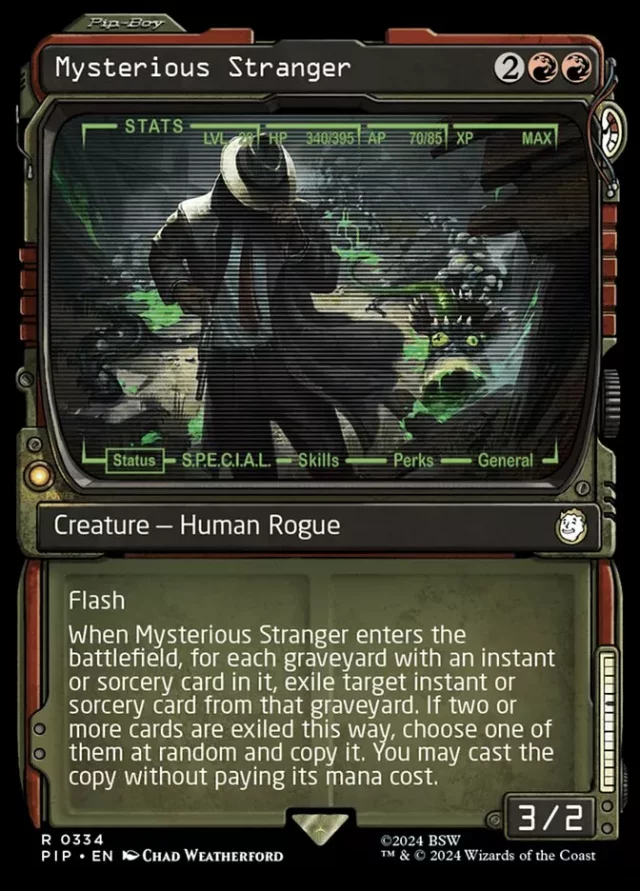 Spielmatte Ultra PRO - MTG x Fallout (Mysteriöser Fremder) - MTG: Universes Beyond
