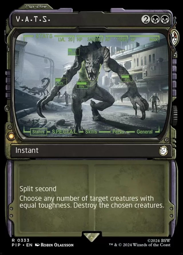 Spielmatte Ultra PRO - MTG x Fallout (V.A.T.S.)