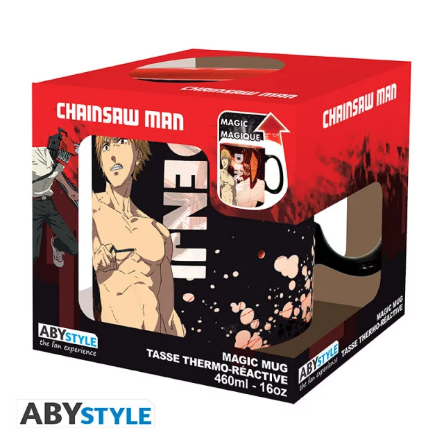 Tasse Chainsaw Man - Denji & Aki (Zaubertasse) - Zaubertasse