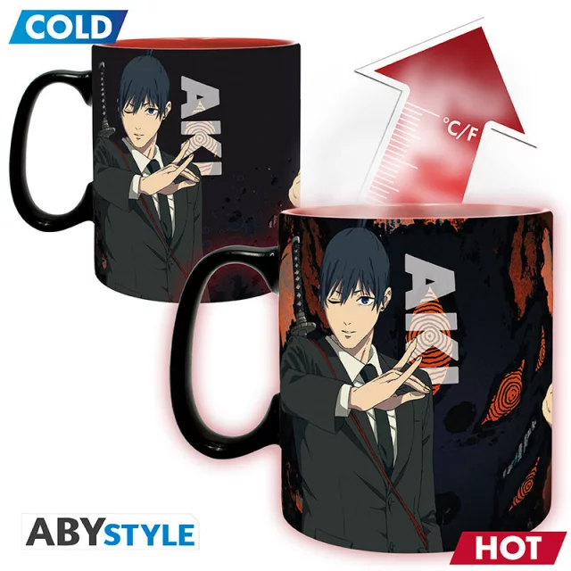 Tasse Chainsaw Man - Denji & Aki (Zaubertasse) - Anime