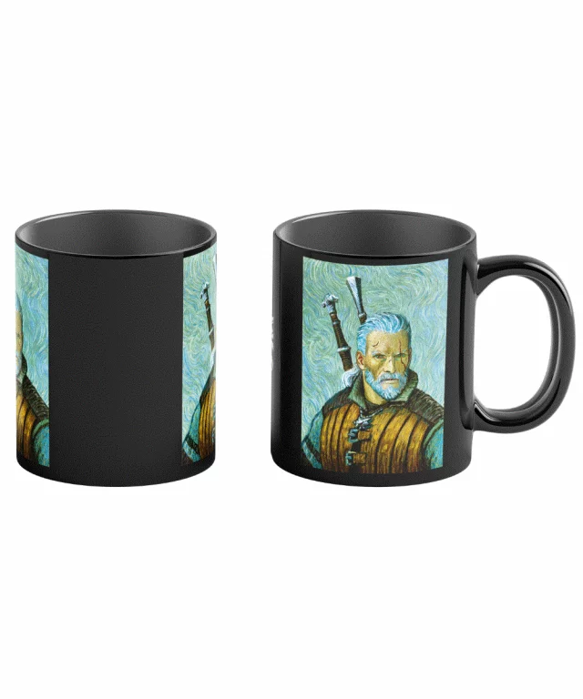Tasse The Witcher- Geralt & Vincent van Gogh (Art Chronicles) (wechselndese) - Zaubertasse