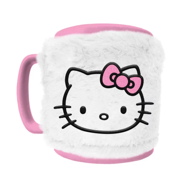 Tasse Hello Kitty - Pink Bow Face (+ Plüschüberzug)