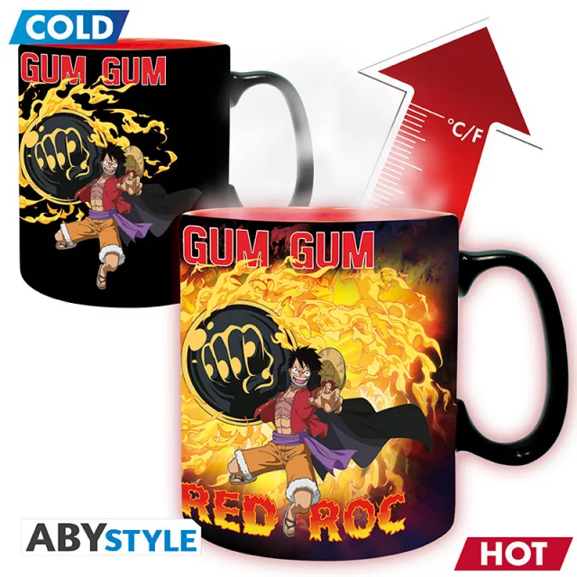 Tasse One PIece - Luffy vs Kaidou (Zaubertasse) - Zaubertasse
