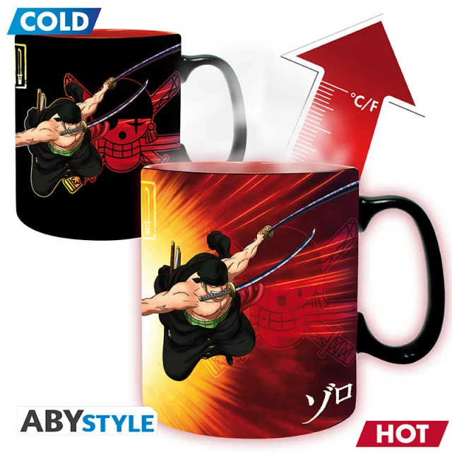 Tasse One Piece - Zoro & Sanji XL (Zaubertasse) - Zaubertasse