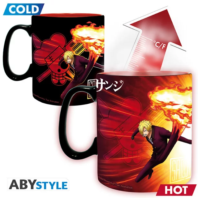 Tasse One Piece - Zoro & Sanji XL (Zaubertasse) - Zaubertasse