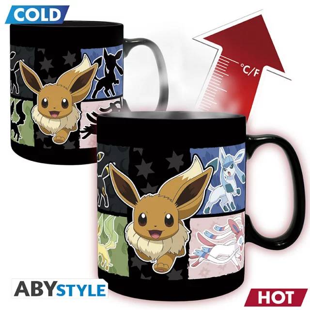 Tasse Pokémon - Eevee Evolution (Zaubertasse) - Zaubertasse