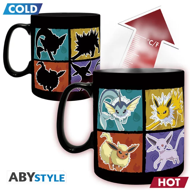 Tasse Pokémon - Eevee Evolution (Zaubertasse) - Zaubertasse