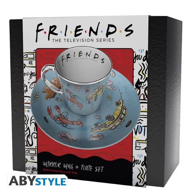 Tasse mit Untertasse Friends - Pattern