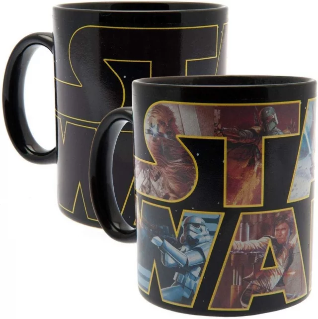 Tasse Star Wars - Logo & Characters (Zaubertasse)