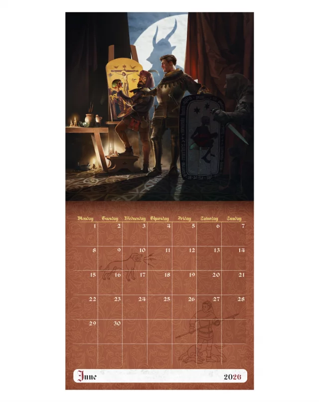 Wandkalender Kingdom Come: Deliverance II 2026 ENG - Xzone Originals
