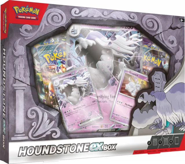 Kartenspiel Pokémon TCG: Scarlet & Violet ex Box - Houndstone ex (ENGLISCHE VERSION) - TCG Sammelkartenspiel