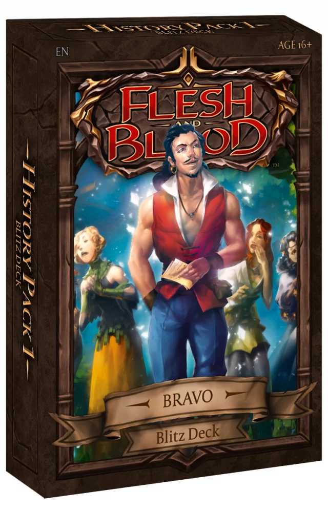 Kartenspiel Flesh and Blood TCG: History Pack 1 - Bravo Blitz Deck (ENGLISCHE VERSION) - TCG Sammelkartenspiel