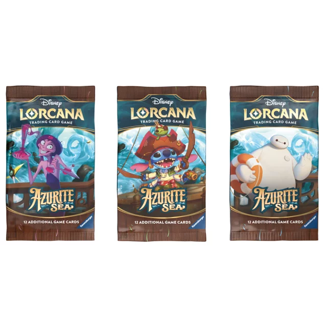 Kartenspiel Lorcana: Azurite Sea - Booster (12 Karten) (ENGLISCHE VERSION) - Disney