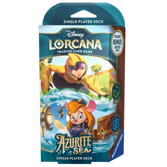 Kartenspiel Lorcana: Azurite Sea - Emerald / Sapphire Starter Deck (ENGLISCHE VERSION) - Disney