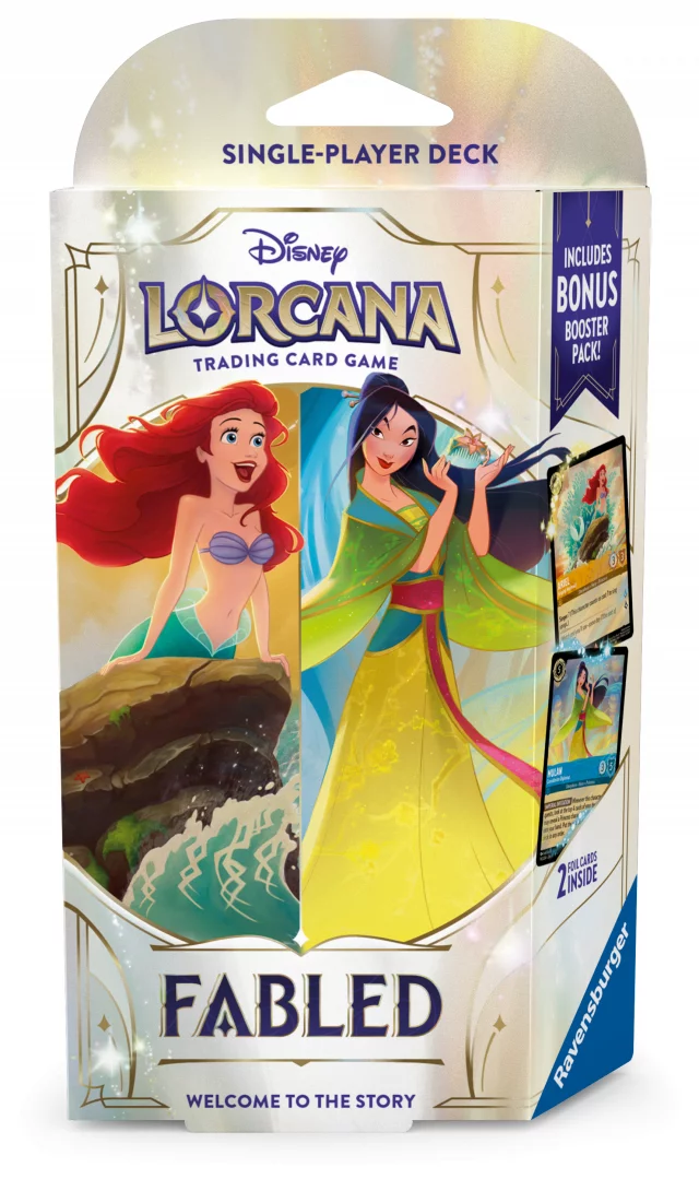 Kartenspiel Lorcana: Fabled - Amber & Sapphire Starter Deck (ENGLISCHE VERSION) - Disney