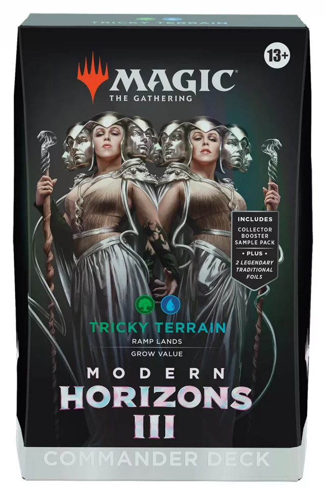 Kartenspiel Magic: The Gathering Modern Horizons 3 - Tricky Terrain (Listiger Terrain) Commander Deck (ENGLISCHE VERSION) - Magic The Gathering
